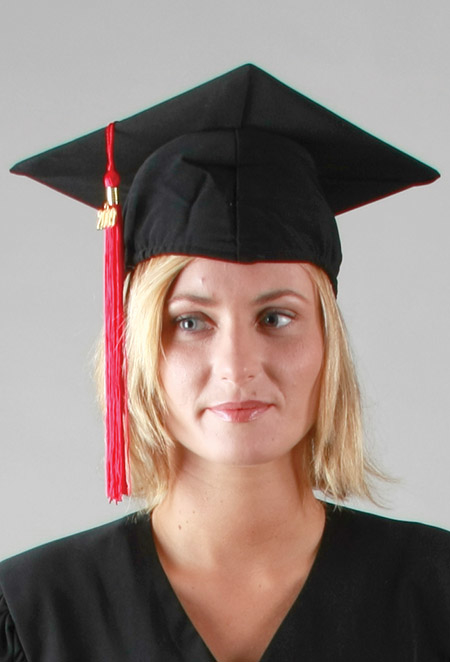 Coiffe standard pour remise de diplôme, chapeau pour tenue de diplômé